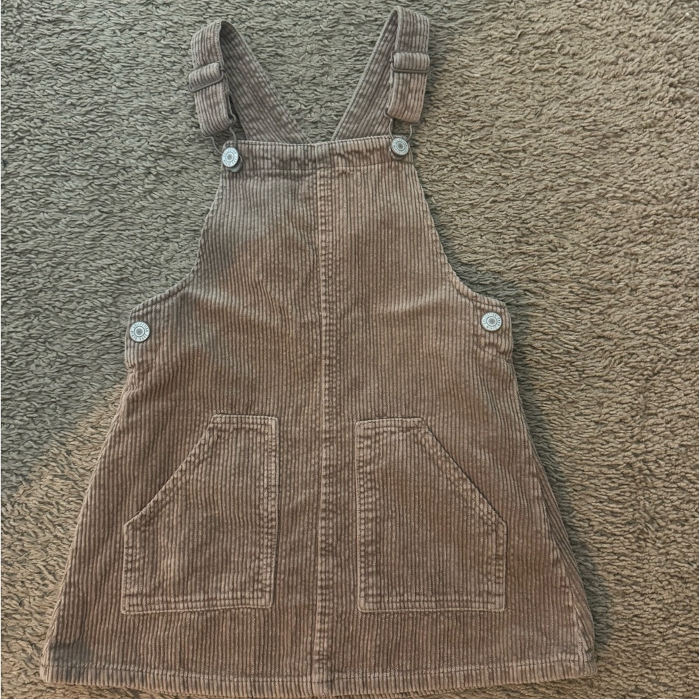 Zara Brown Corduroy Overalls